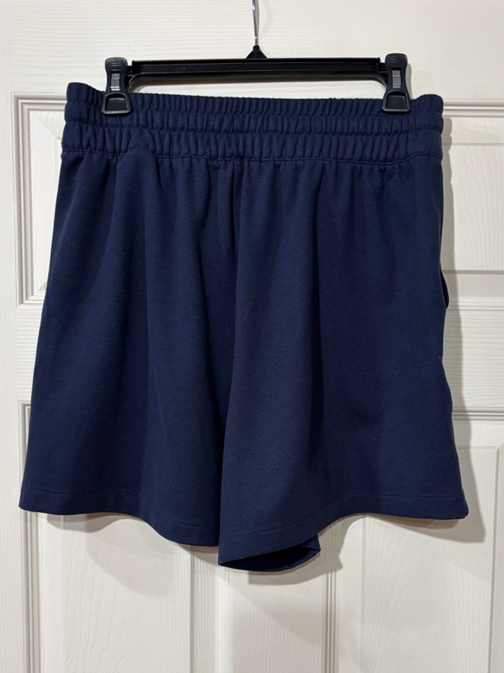 BCBG Dark Navy Elastic Waist Knit Shorts